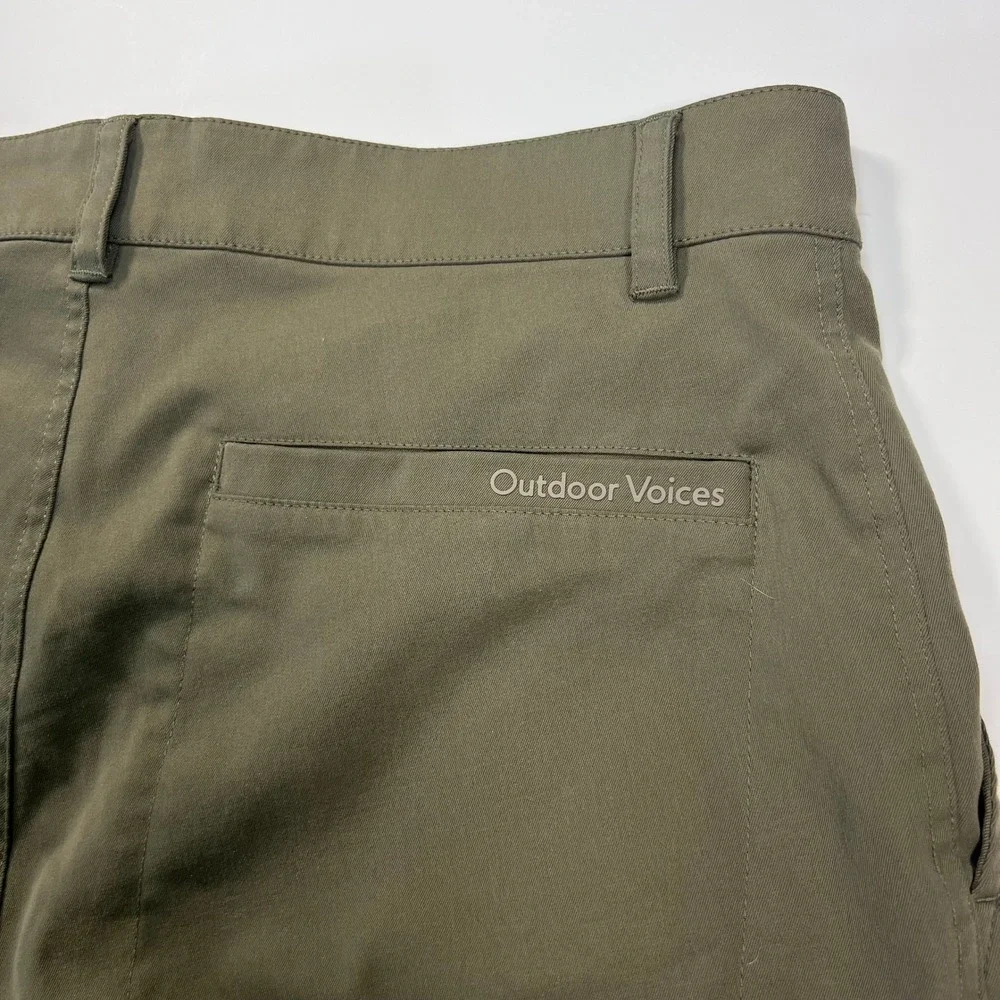 Outdoor Voices TechTwill Birdie Pant Mens M Olive Green Golf Chino‎ Recycled